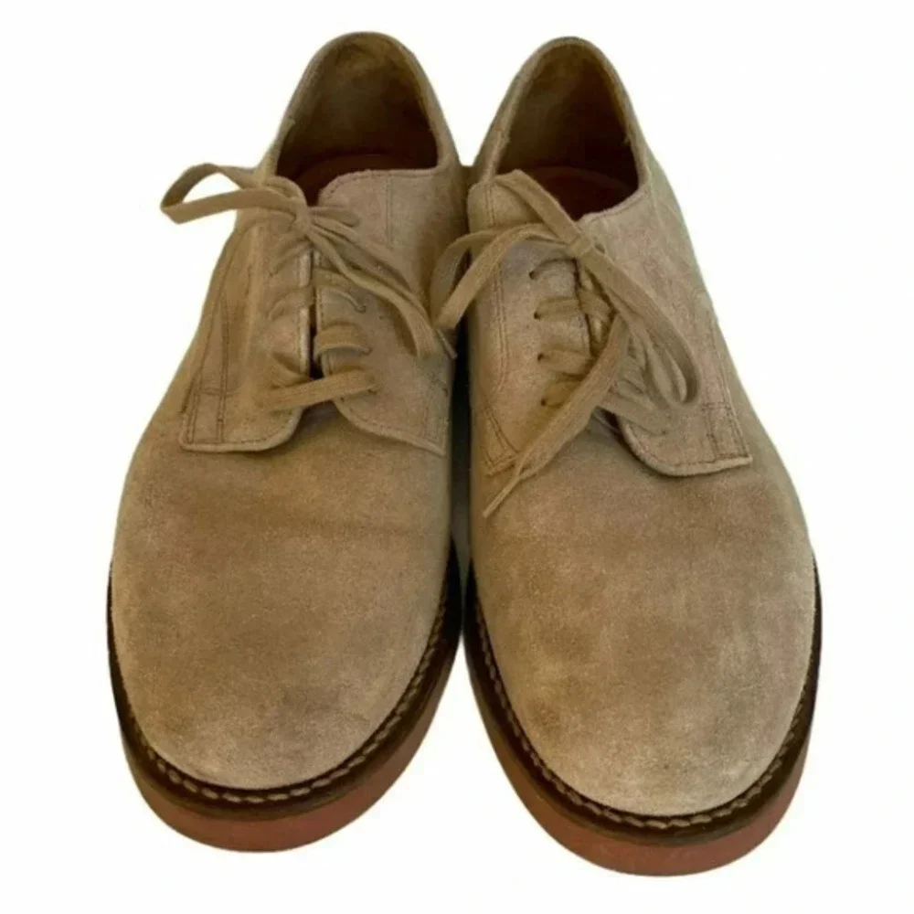 Tommy Hilfiger men’s 11M tan suede Oxford shoes‎